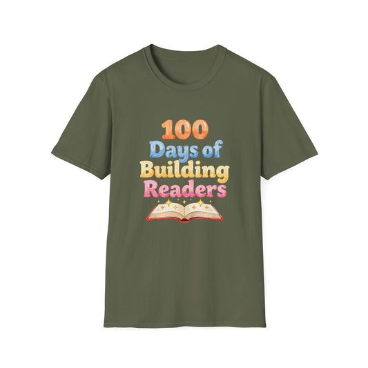 100 Days of Building Readers T-Shirt — Teacher Appreciation Reading Shirt