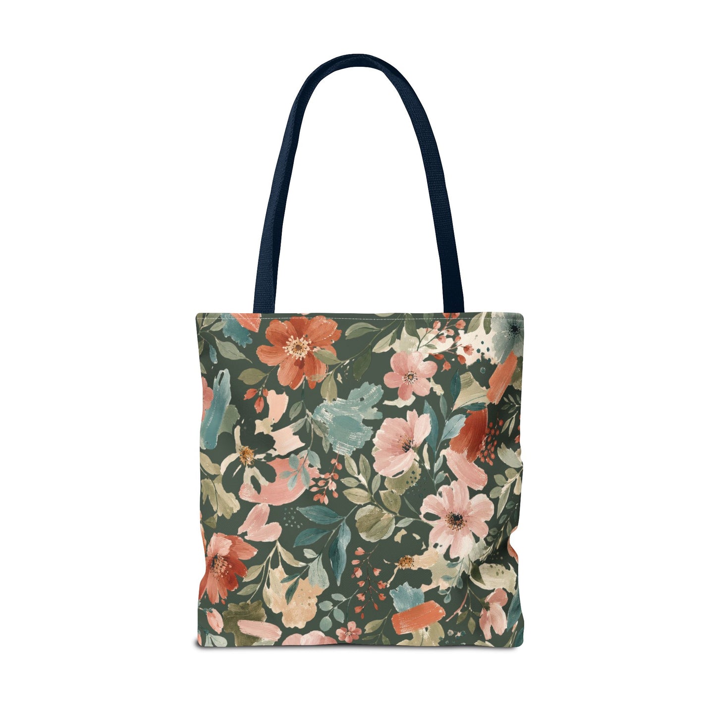 Personalized Floral Teacher Tote Bag: Custom Name Daily School Carryal