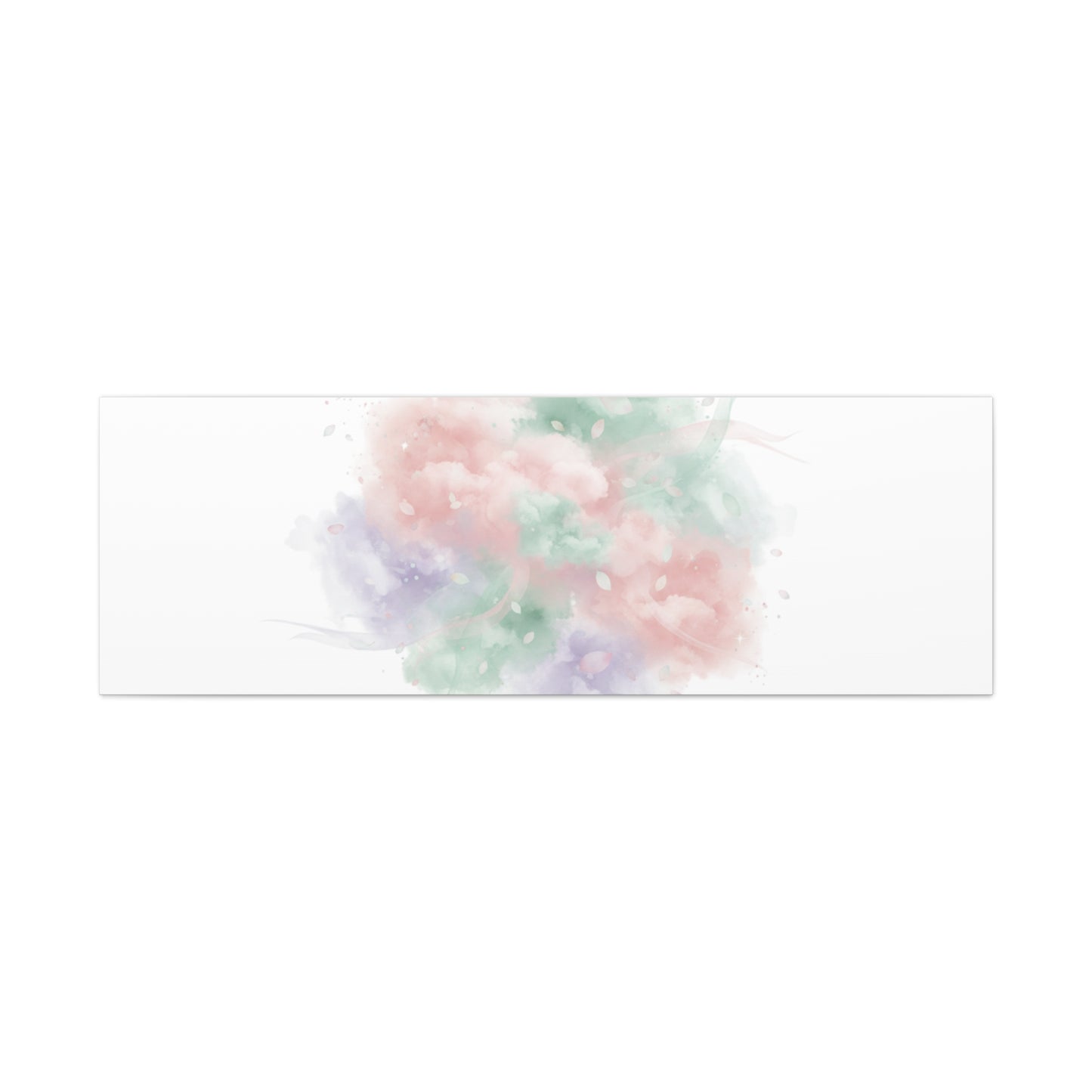 Dreamy Pastel Blossom Canvas | Matte Stretched Wall Art, pastel winter design