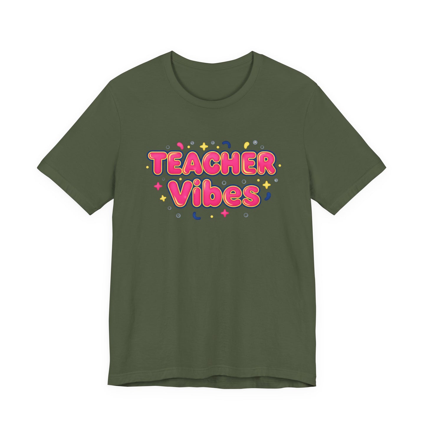 Teacher Vibes Tee | Dopamine Decor, Neon Gradient Squishy Text