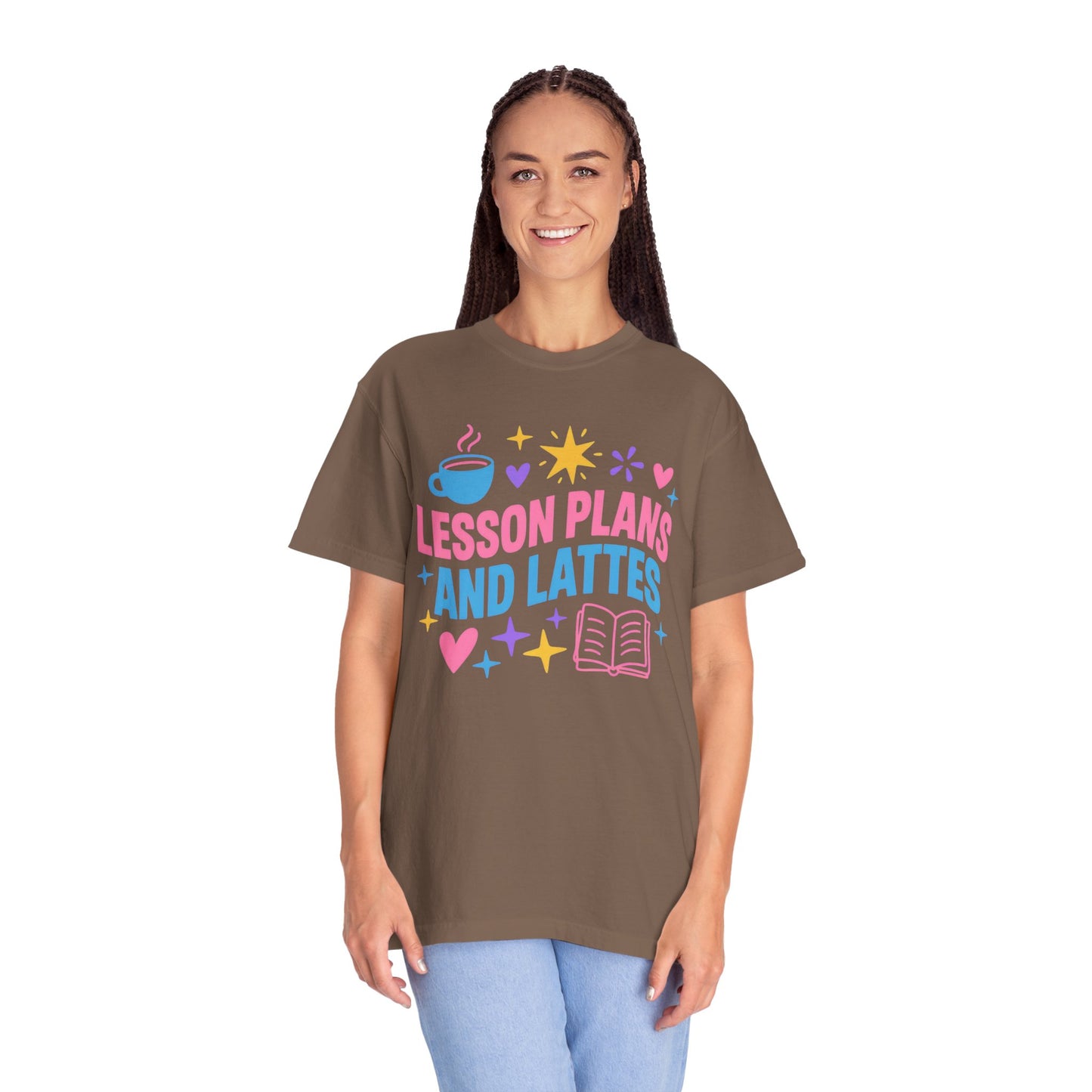 Lesson Plans and Lattes Teacher T-Shirt