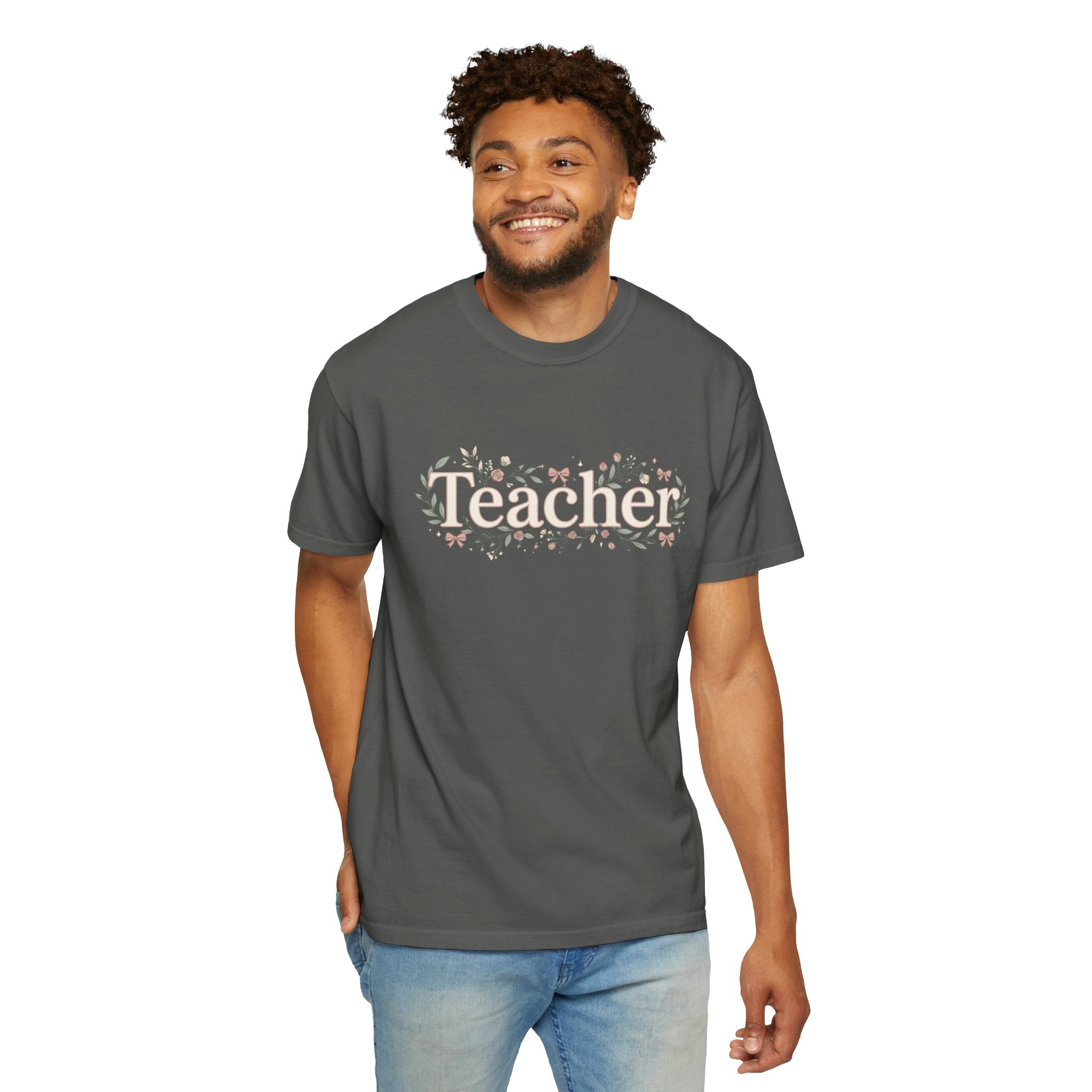 Teacher Floral T‑Shirt