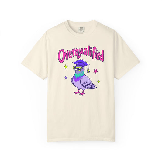Overqualified Pigeon Graduation T-Shirt, Comfort Colors 1717
