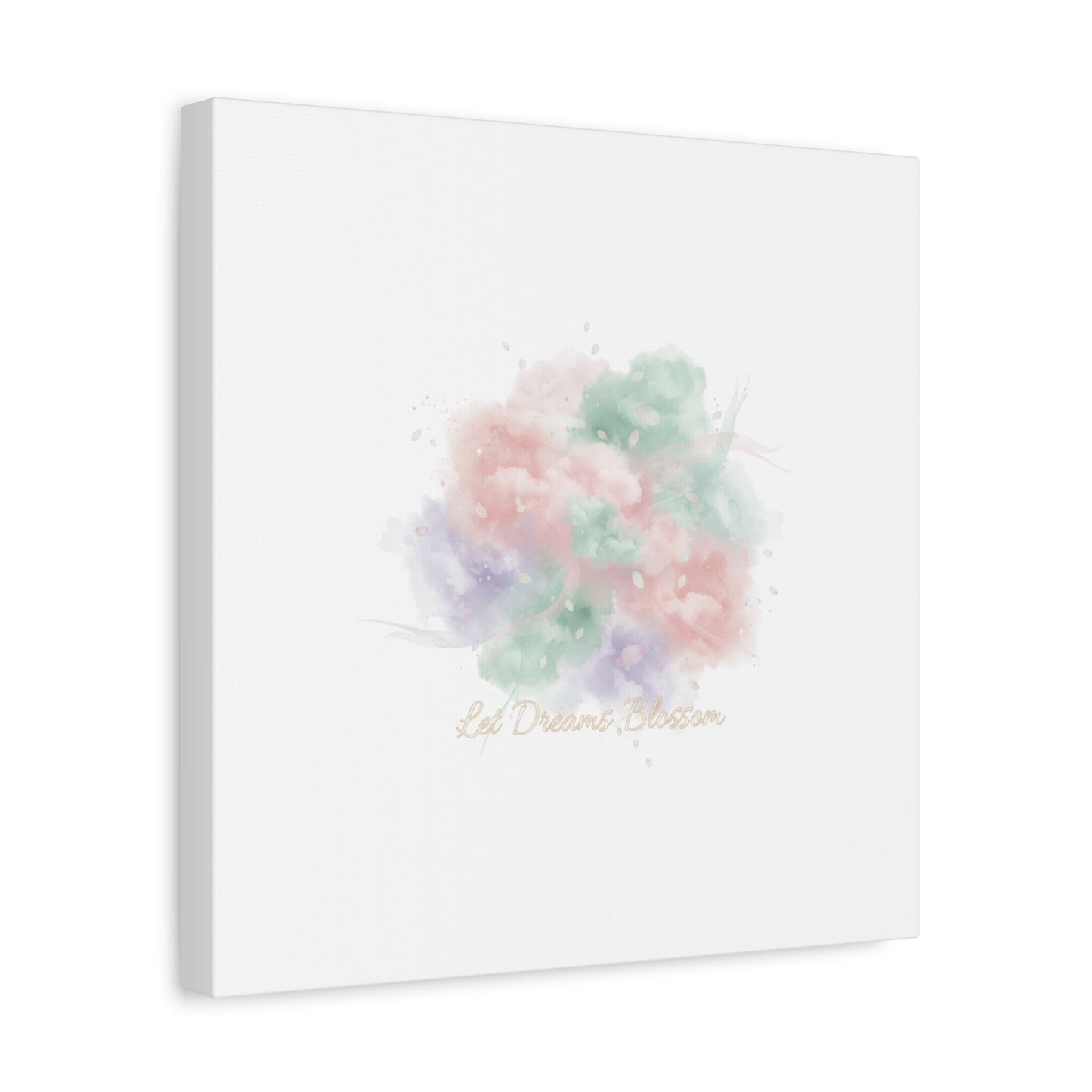 Dreamy Pastel Blossom Canvas | Matte Stretched Wall Art, pastel winter design