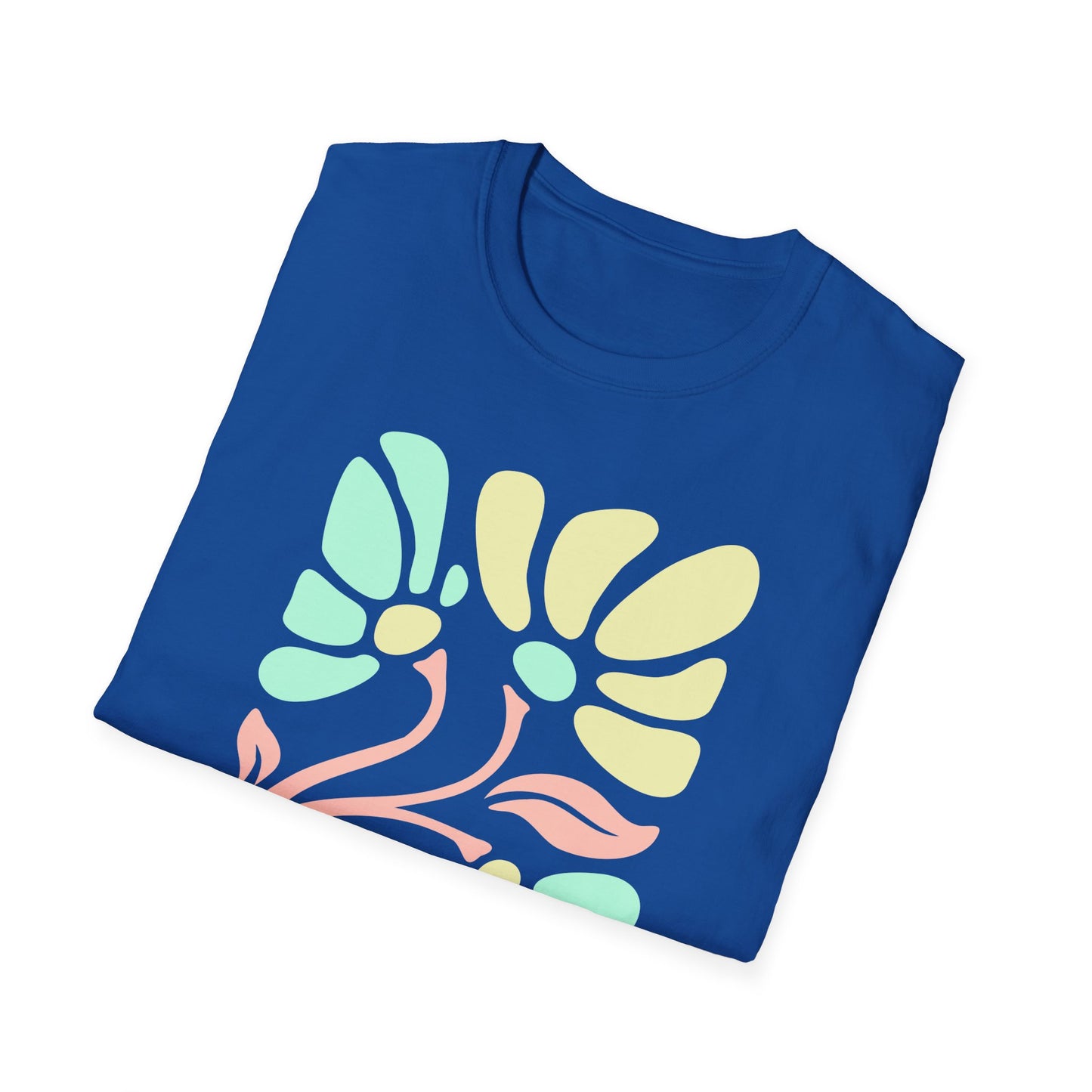Teach Peace Floral T-Shirt — Retro Pastel Flower Graphic Tee