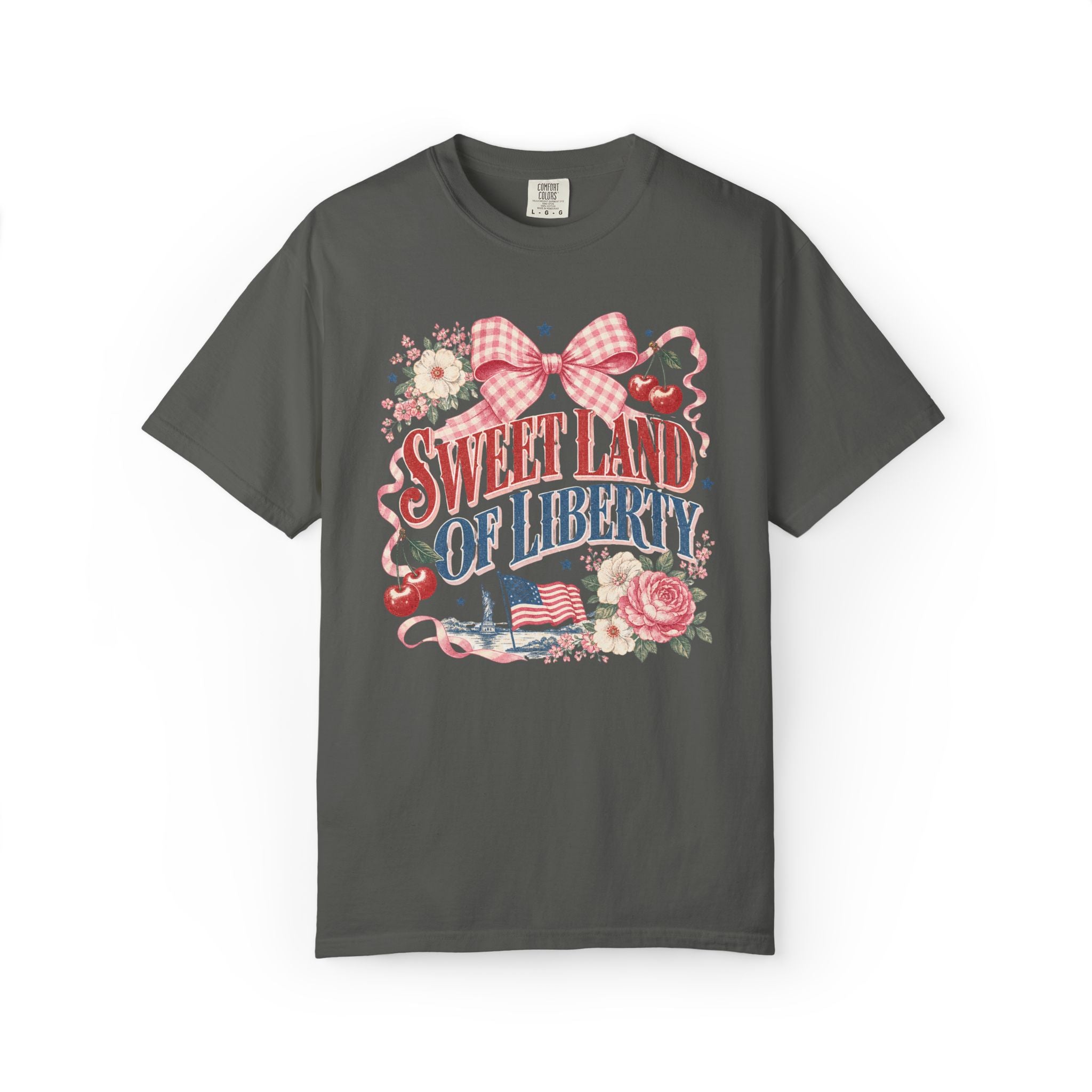 Sweet Land of Liberty  Graphic Tee| Vintage Fourth of July T-Shirt