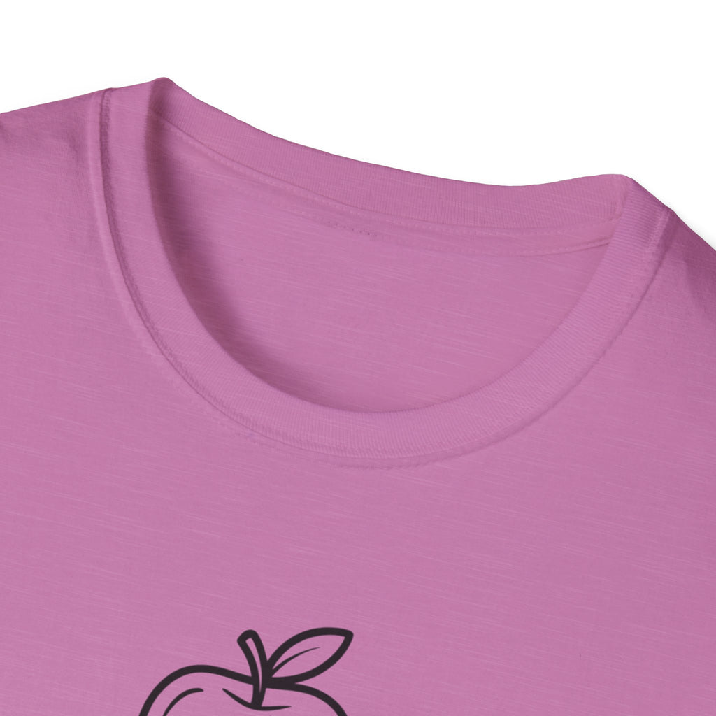 Teacher Apple Stack T‑Shirt — Minimalist Books & Apple Tee for Educators