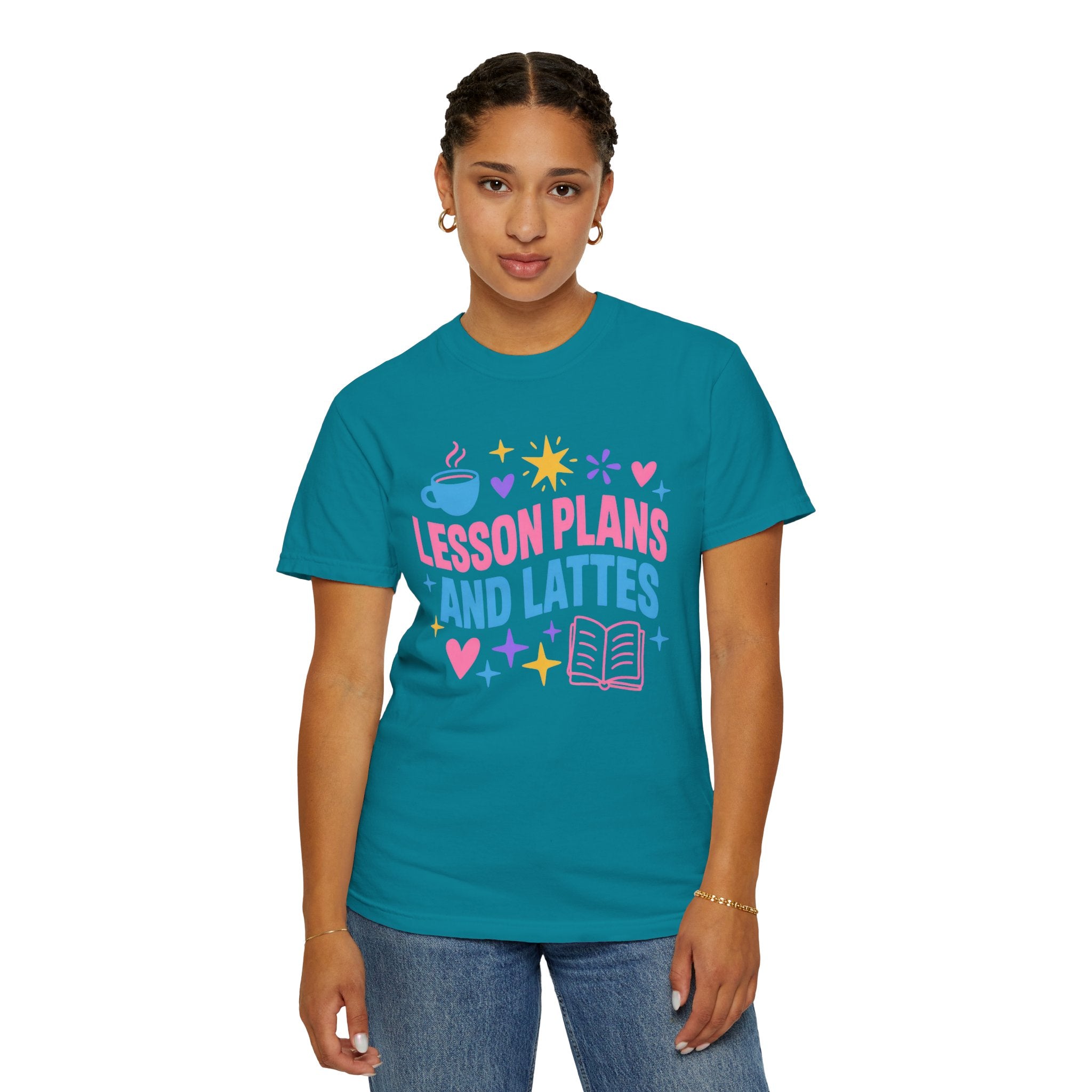 Lesson Plans and Lattes Teacher T-Shirt