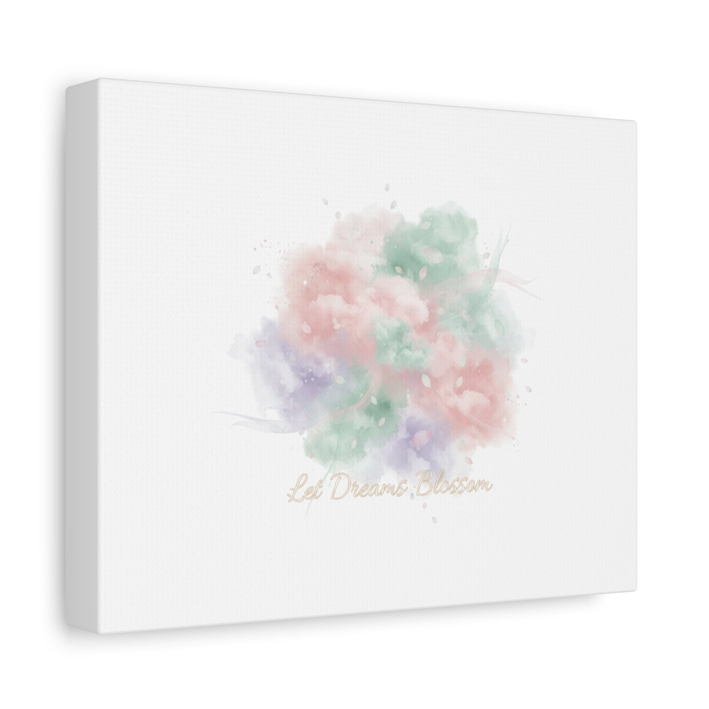 Dreamy Pastel Blossom Canvas | Matte Stretched Wall Art, pastel winter design