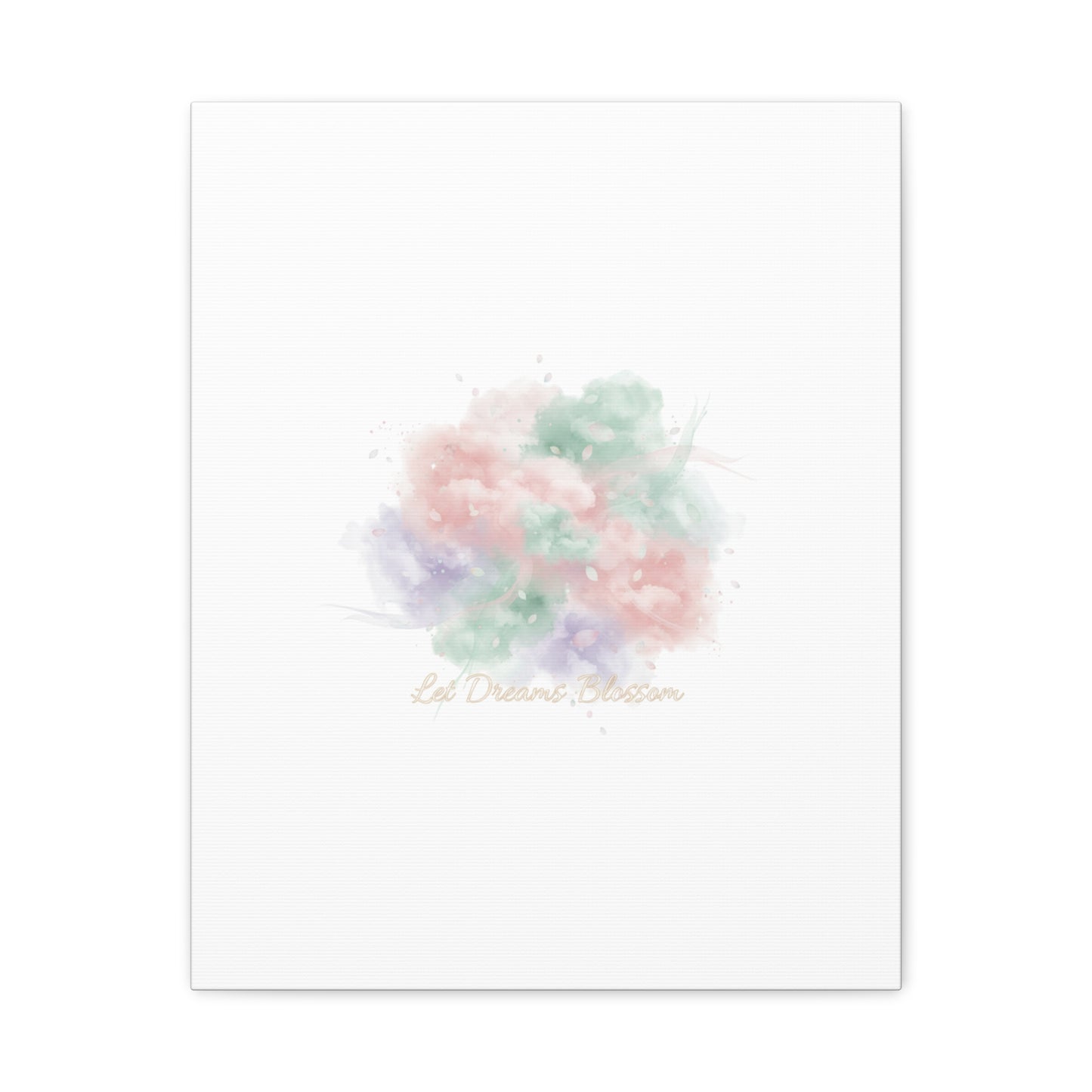 Dreamy Pastel Blossom Canvas | Matte Stretched Wall Art, pastel winter design