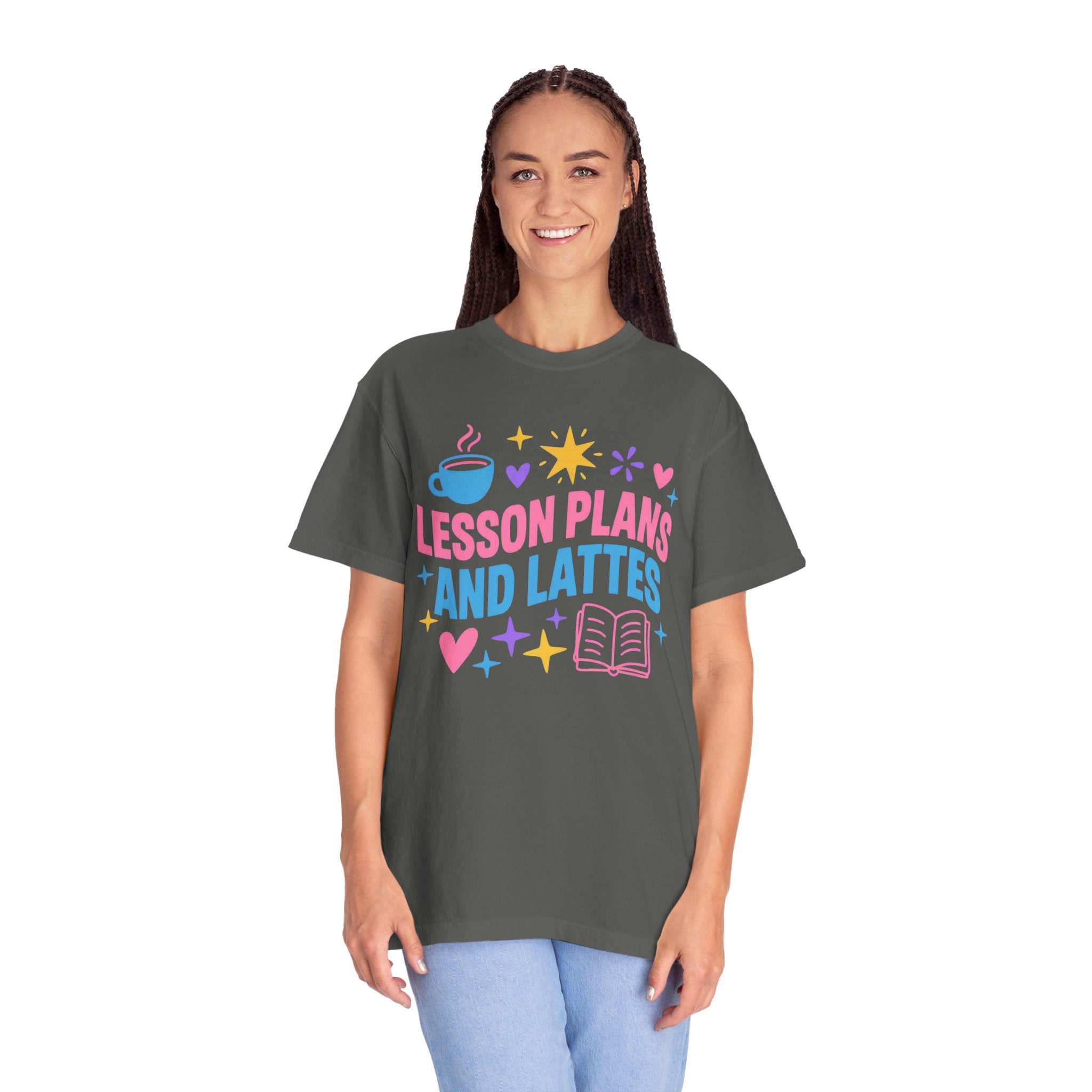 Lesson Plans and Lattes Teacher T-Shirt
